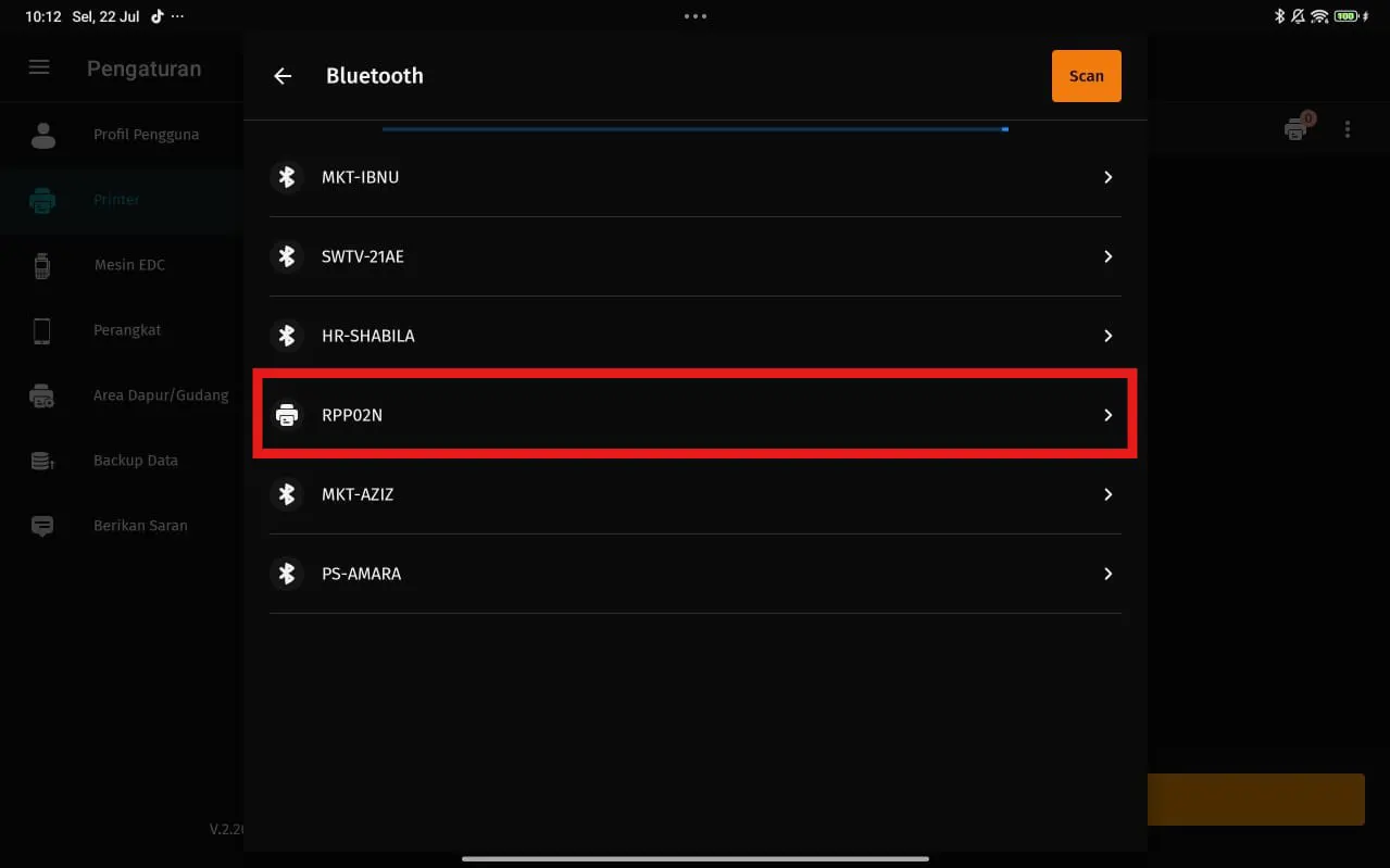 mengatur printer label